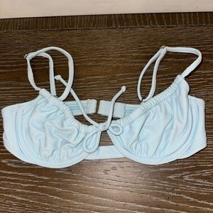 XS light blue bikini top